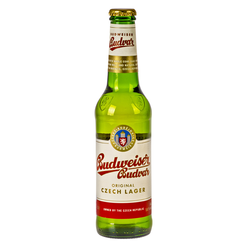 Budweiser pivo 0,33 l 5% sklo