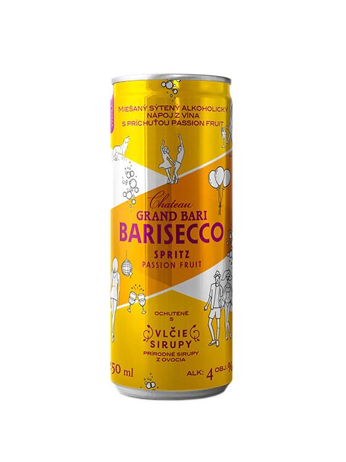 Chateau Barisecco Spritz Passion Fruit 4,5% obj. 0,25 l
