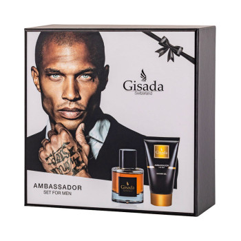 Gisada Prestige Set : Ambassador Men EdP 50ml + Ambassador Men SG 100ml