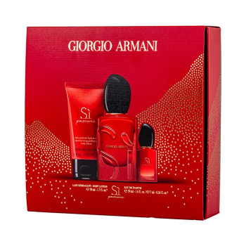 Giorgio Armani Sì Passione set : EdP 50ml  + EdP 7ml + BL 50ml - 1