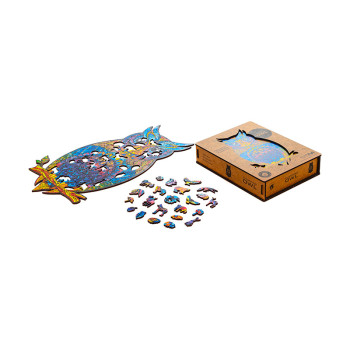Unidragon Charming Owl dřevěné puzzle - 4
