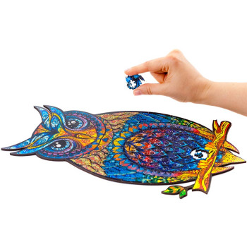 Unidragon Charming Owl dřevěné puzzle - 5