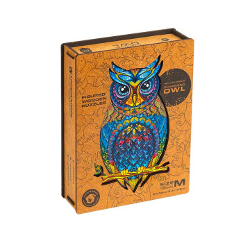 Unidragon Charming Owl dřevěné puzzle - 9