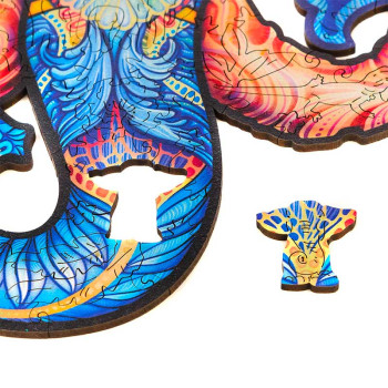 Unidragon Eternal Elephant M dřevěné puzzle - 8