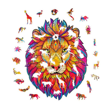 Unidragon Mysterious Lion M dřevěné puzzle - 2