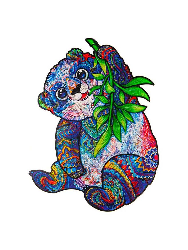 Unidragon Serious Panda M dřevěné puzzle