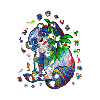 Unidragon Serious Panda M dřevěné puzzle - 2