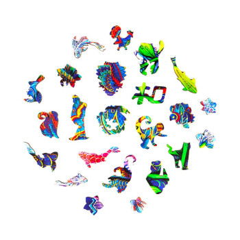 Unidragon Serious Panda M dřevěné puzzle - 3