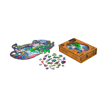 Unidragon Serious Panda M dřevěné puzzle - 4