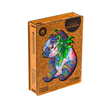 Unidragon Serious Panda M dřevěné puzzle - 5