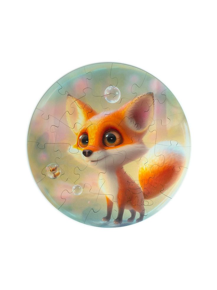 Unidragon Fox Bubblezz dřevěné puzzle