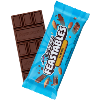 Mr.Beast Feastables Almond mléčná čokoláda s kousky mandlí 60 g