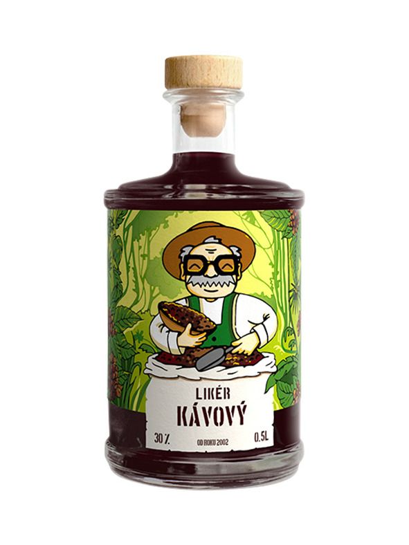 Poněšický Kávový likér 30% 0,5 l