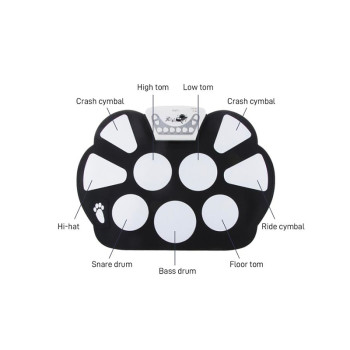MIKAMAX Roll Up Drum Kit - 6