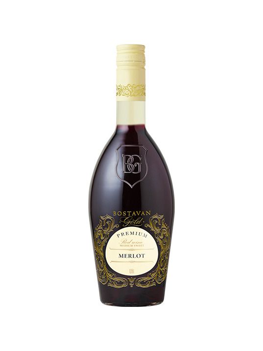 Bostavan Merlot Gold polosladký 0,75l 12,5%