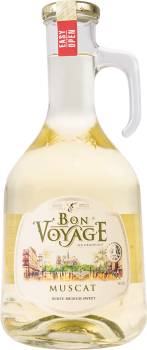 BON VOYAGE Muscat bílé polosladké víno 1L