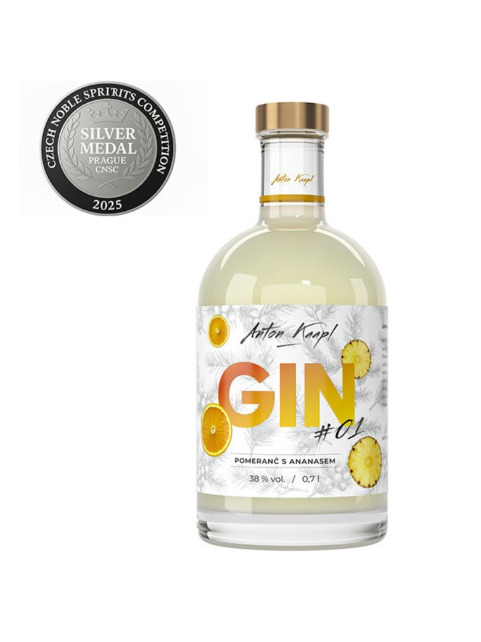 Anton Kaapl GIN #1 pomeranč s ananasem 38% 0,7 l