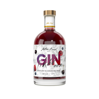 Anton Kaapl GIN likér #2 lesní plody na morušovém dřevě 35% 0,7 l - 2
