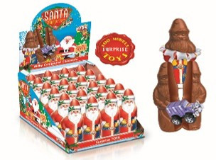 Santa kakaová figurka s překvapením 60 g