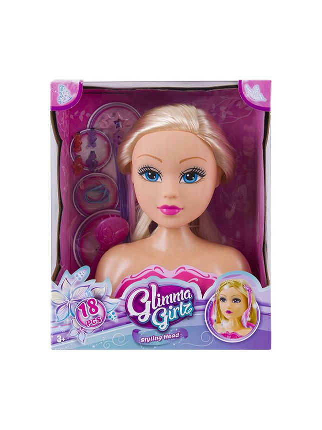 Frisierkopf Glimma Girlz 22cm 18-tlg.