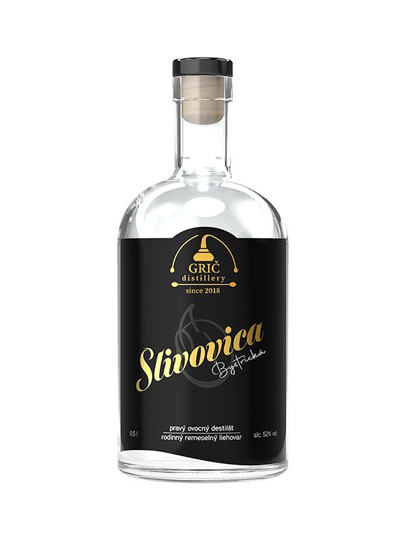 GRIČ Slivovice Bystrická 0,5l 52%