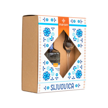 Marsen SLIVOVICE Traditional 42% 0,5 l + sklenička
