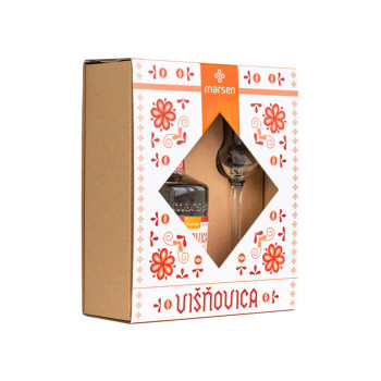 Marsen VIŠŇOVICE Traditionel 42% 0,5 l + sklenička