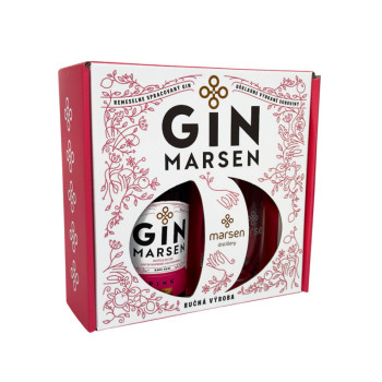 Marsen Gin Pink 38% 0,7 l + sklenička - 2