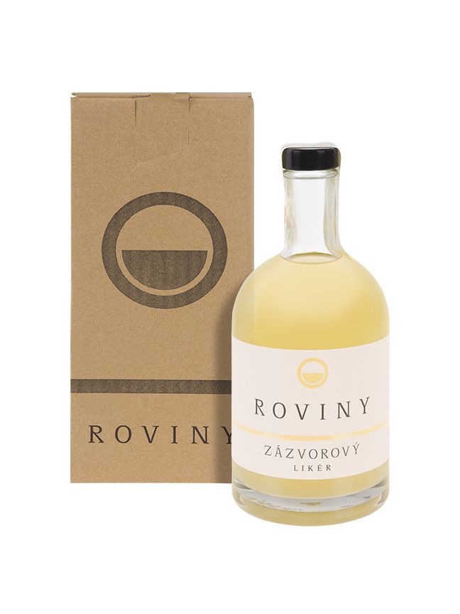ROVINY Zázvorový likér 18% 0,5 l