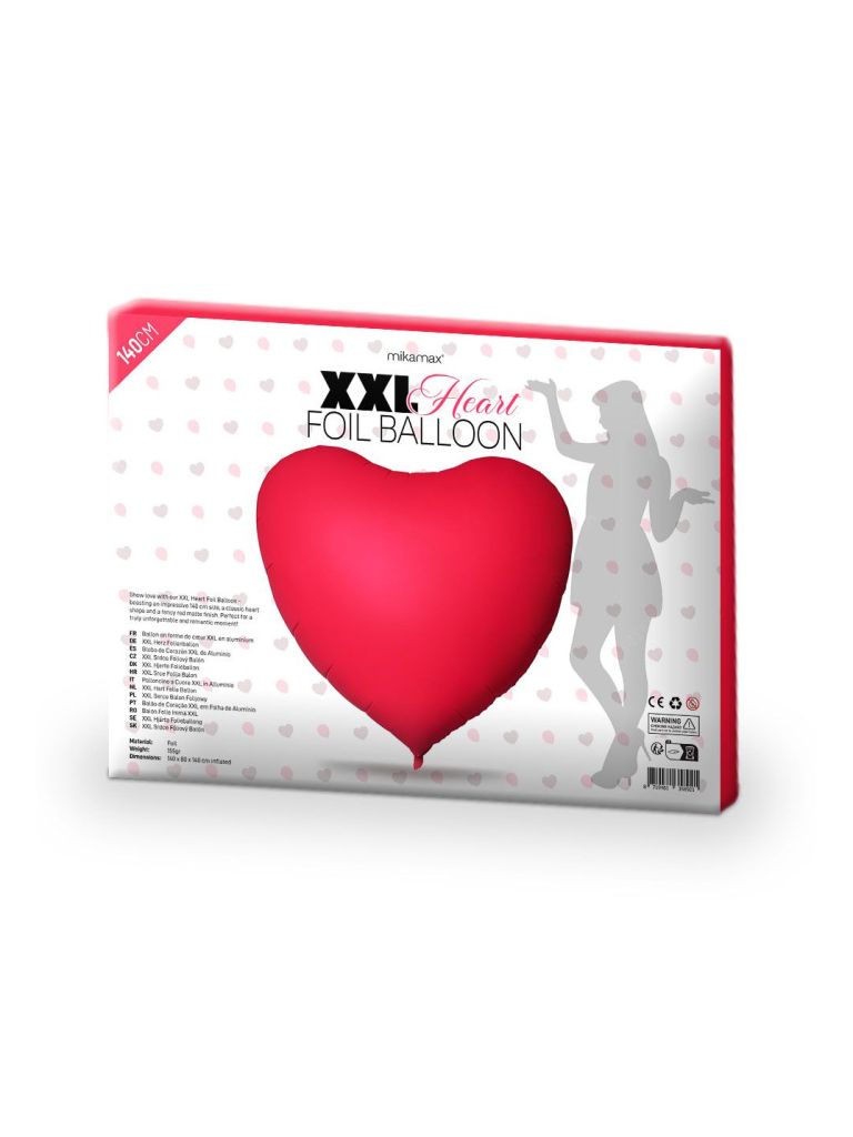 MIKAMAX XXL Heart Foil Balloon