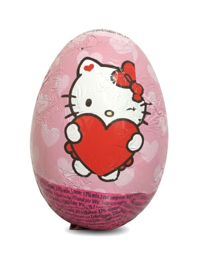 Hello Kitty Egg with milk and white Chocolate Surprise 20g