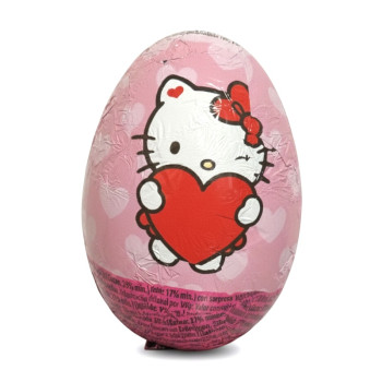 Hello Kitty Egg with milk and white Chocolate Surprise 20g