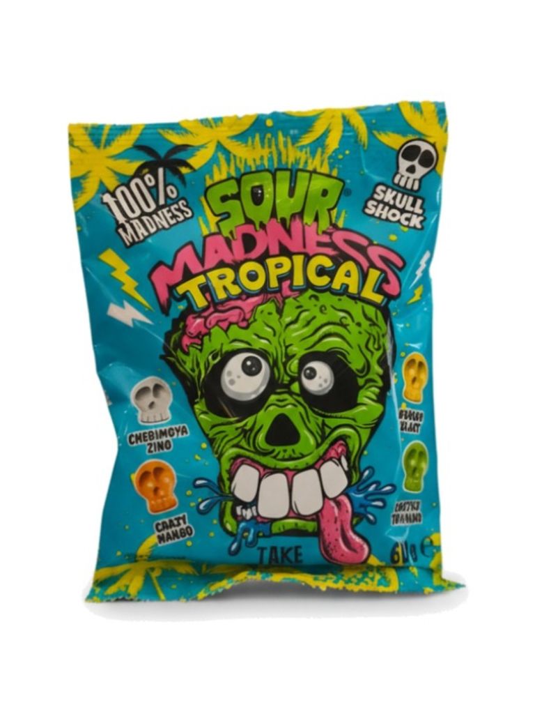 Bonbony Sour Madness Tropical 60 g