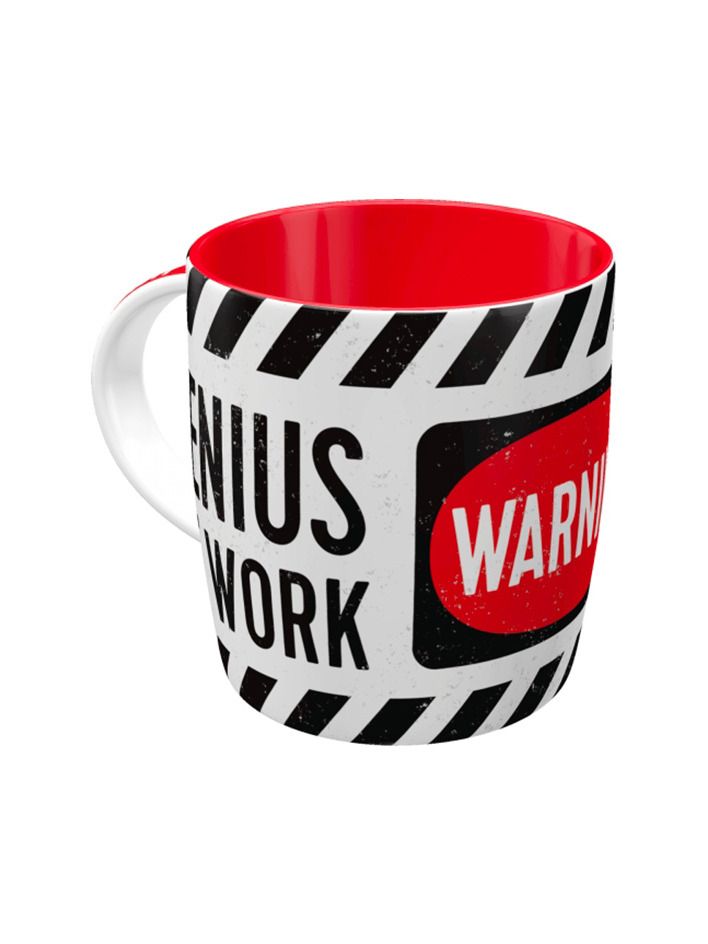 Hrnek - Warning! Genius at Work