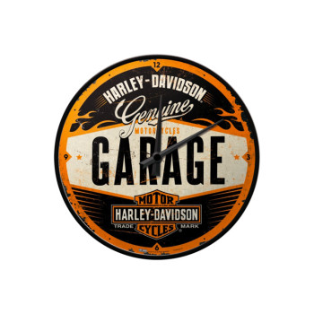 Nástěnné hodiny - Harley-Davidson Garage