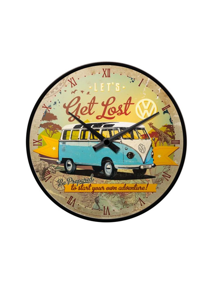 Nástěnné hodiny - VW Let's Get Lost