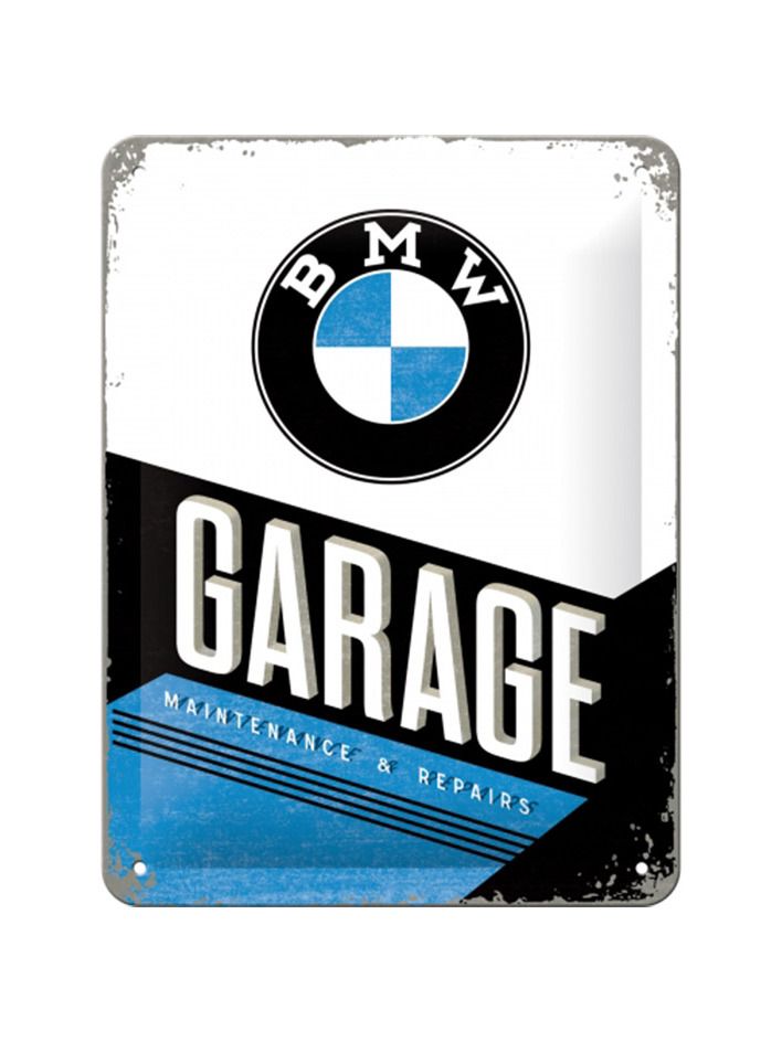 Plechová cedule - BMW Garage