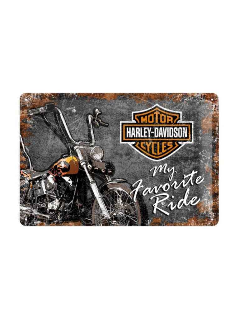 Plechová cedule - Harley-Davidson (My Favorite Ride)