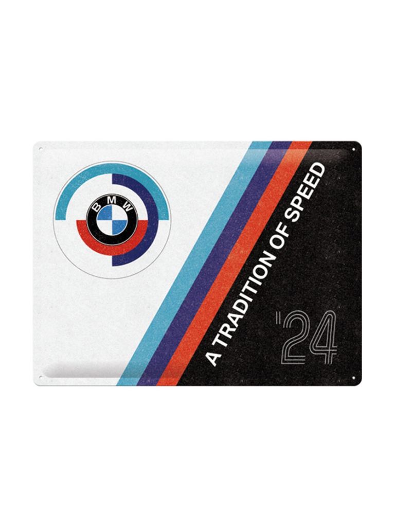 Plechová cedule: BMW Motorsport (Tradition Of Speed) - 40x30 cm