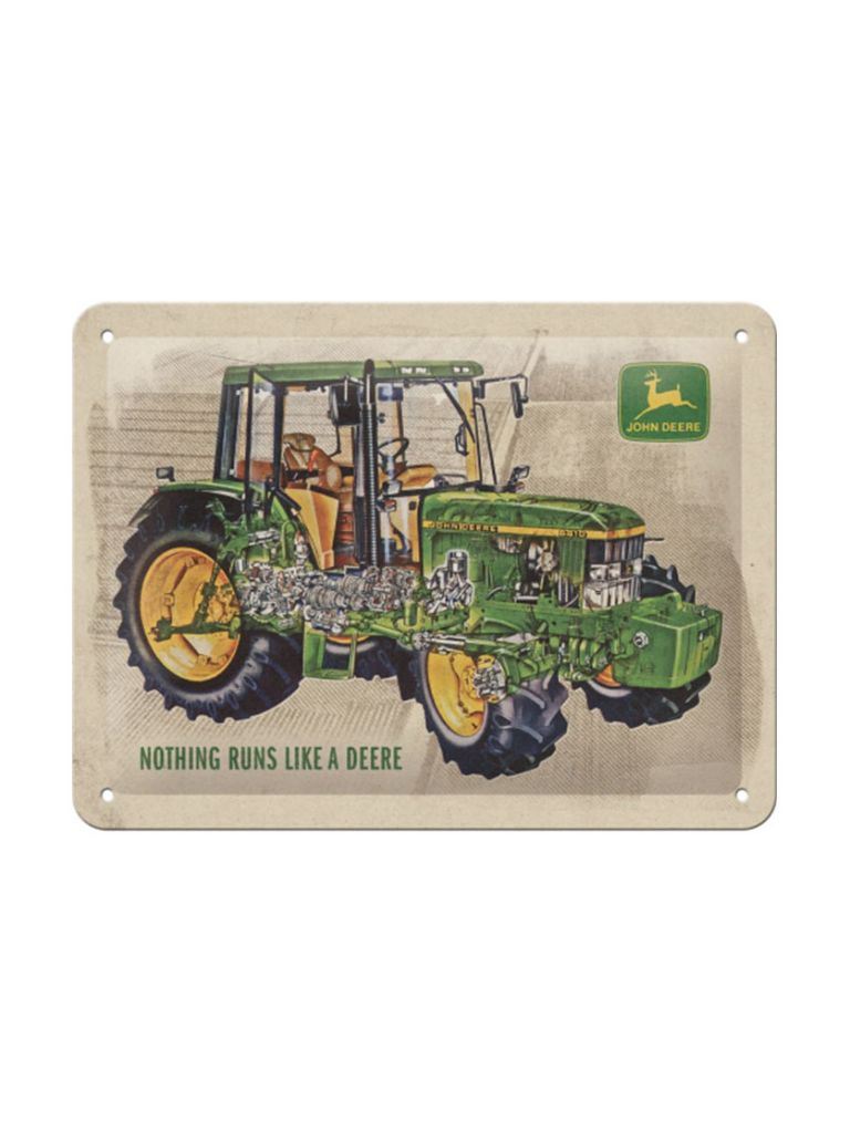 Plechová cedule: John Deere Model 6410 Cutaway - 20x15 cm