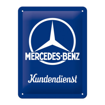 Plechová cedule: Mercedes-Benz (Kundendienst) - 20x15 cm