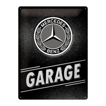 Plechová cedule: Mercedes-Benz Garage - 40x30 cm