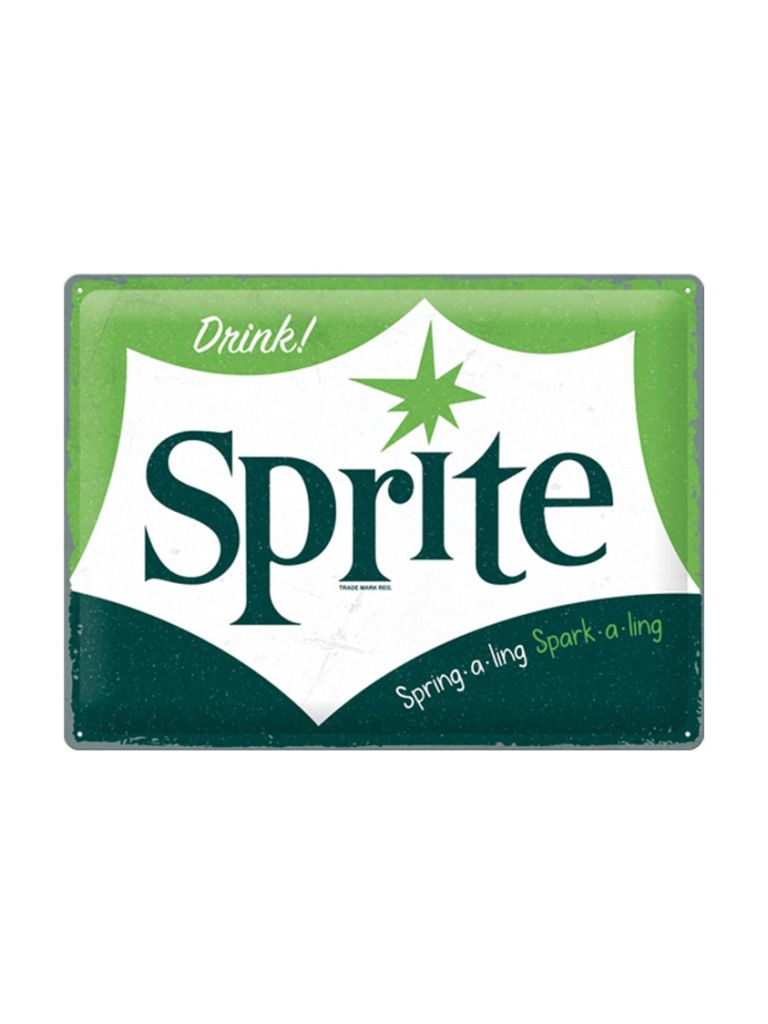 Plechová cedule: Sprite (Spring-a-ling) - 40x30 cm