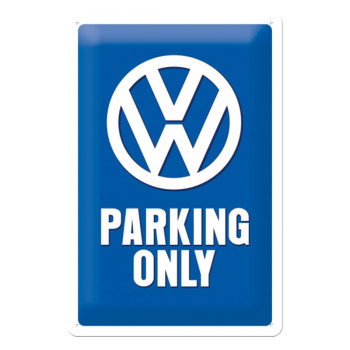 Plechová cedule: VW Parking Only - 30x20 cm