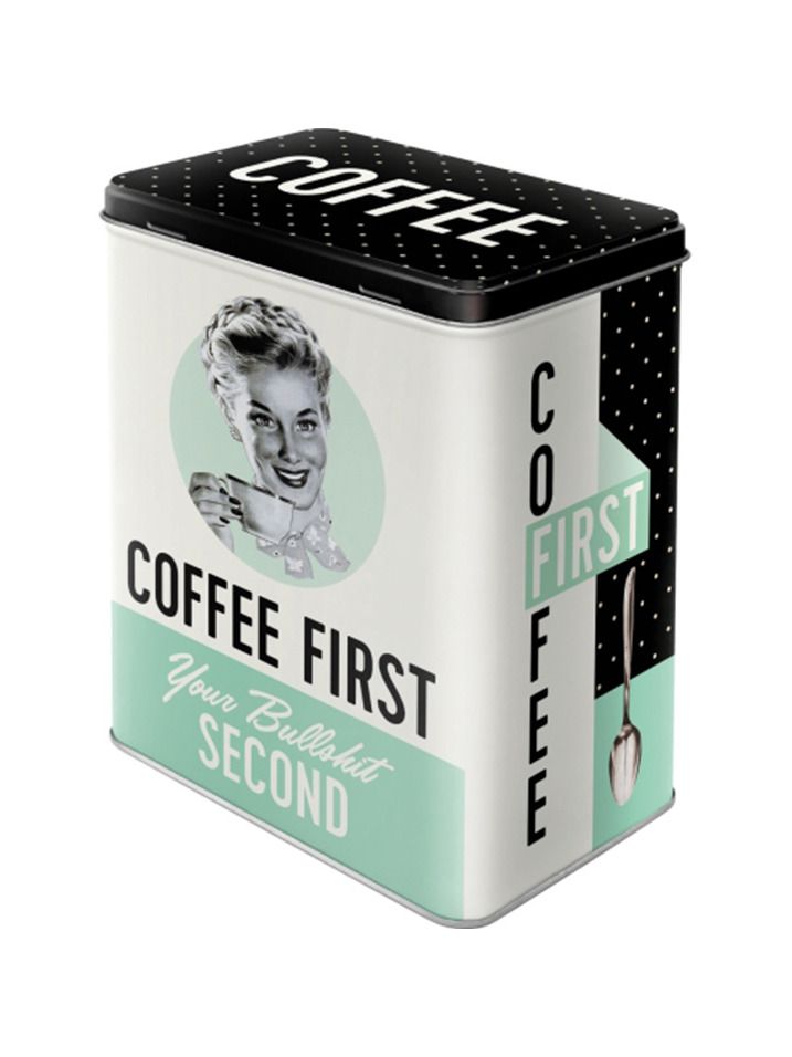 Plechová dóza L - Coffee First