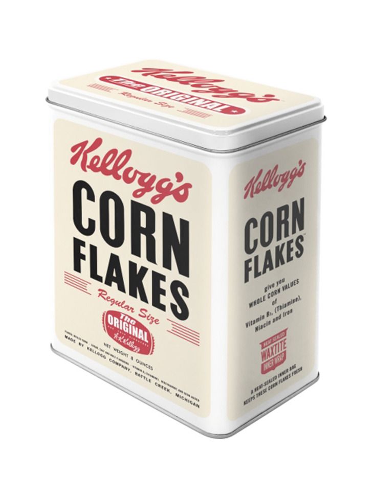 Plechová dóza L - Kellogg's Corn Flakes
