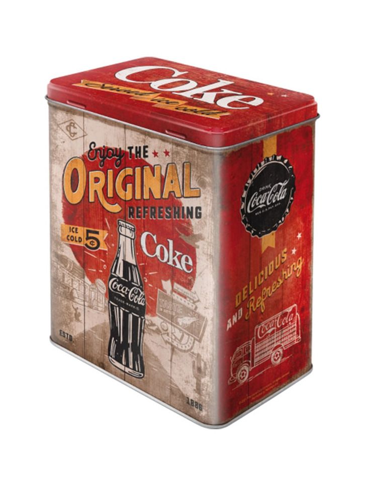 Plechová dóza L - Original Coke