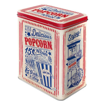 Plechová dóza L - Popcorn