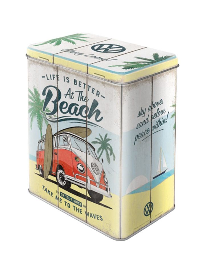 Plechová dóza L - VW Bulli (Beach)
