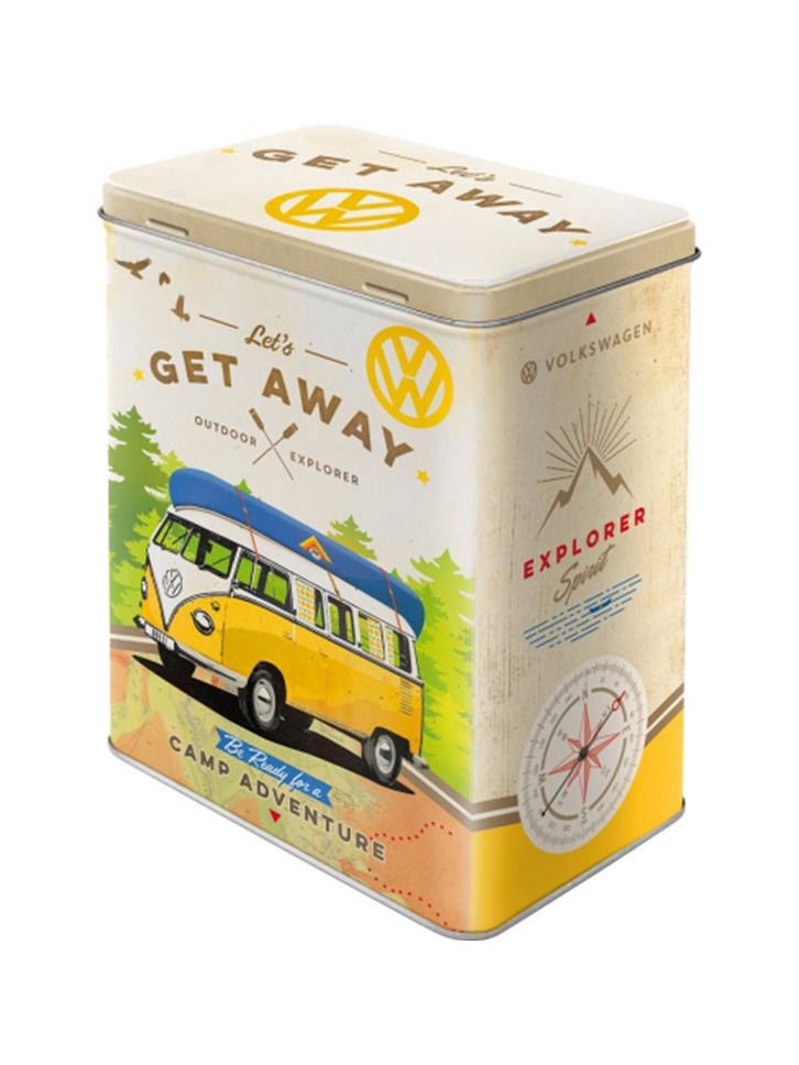Plechová dóza L - VW Let's Get Away
